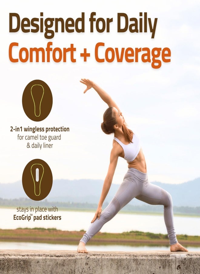 Natissy 2-in-1 Wingless Reusable Panty Liners with Camel Concealer Toe (Thong, 7 Pack) - Stay-Put Adhesive Strips – 100% Breathable Organic Cotton & High-Temp Washable Cloth - Secure All-Day Fit - Made in EU - Image 4